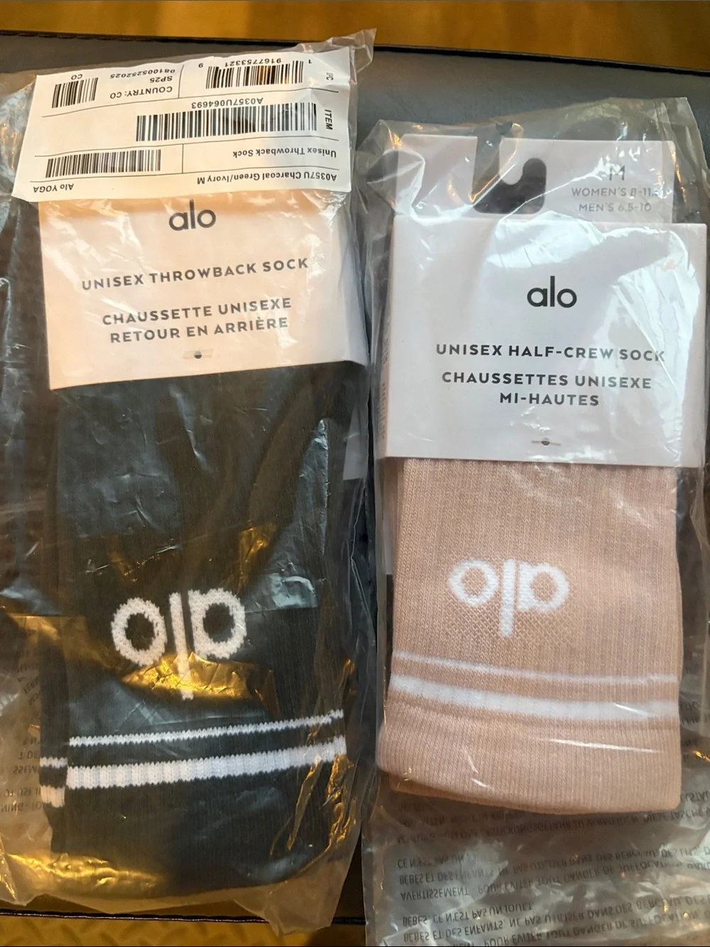 New! 2 pairs of ALO socks